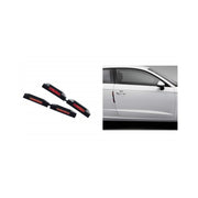 Trade Shop - Coppia Protezioni Portiera Auto Con Catarifrangenti 21cm Salva Porte Paracolpi Esterno -