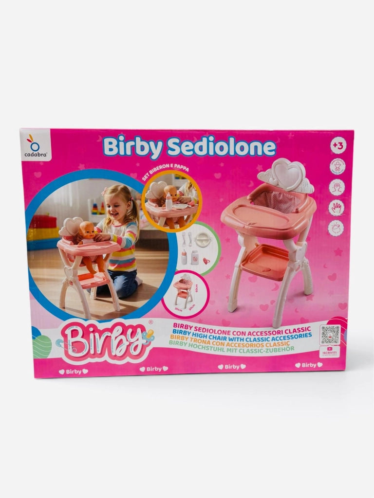 Seggiolone per bambole con accessori, Eta3+