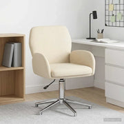 Sedia da scrivania girevole 54 x 58 x 90 cm Crema Tessuto 42034342