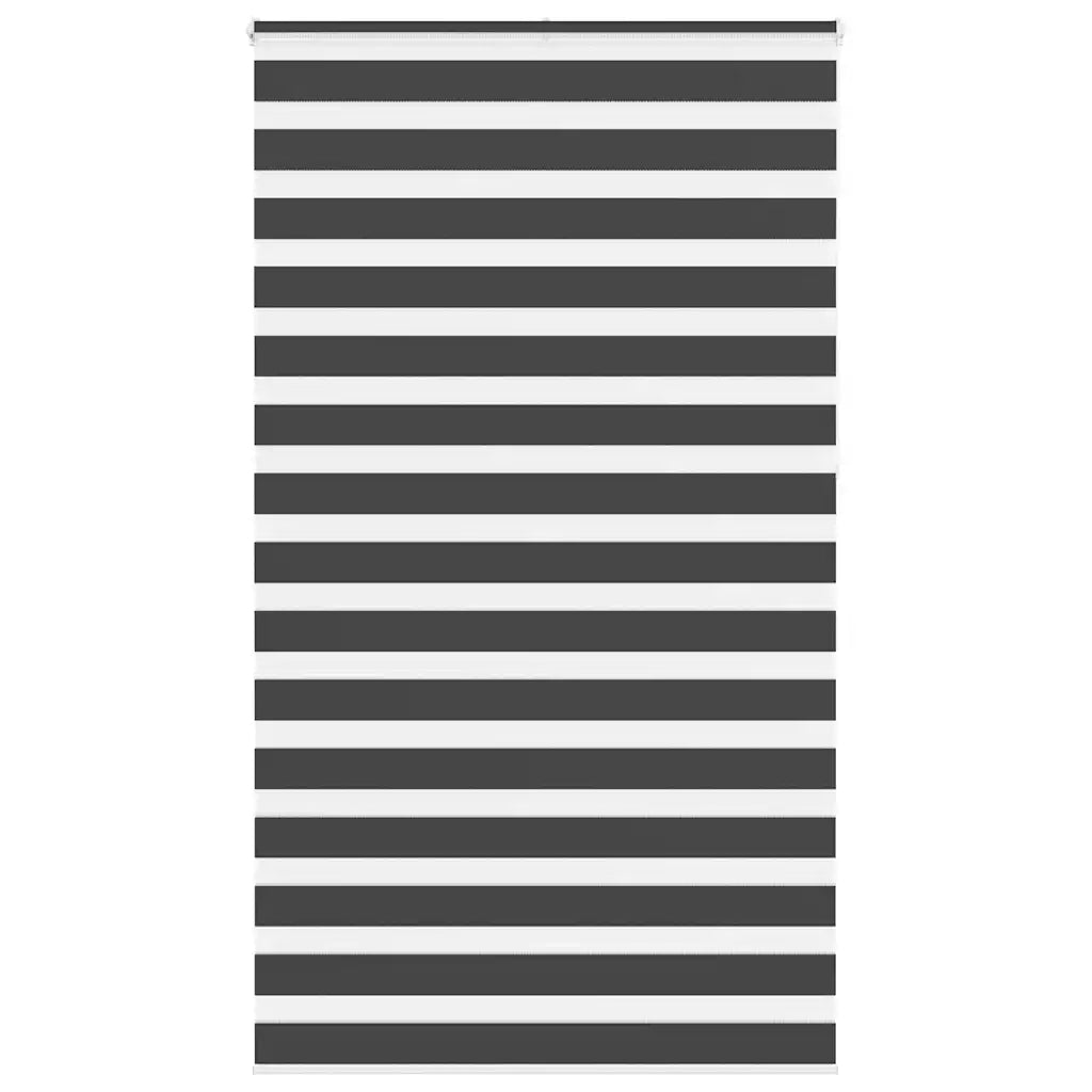 Tenda a Rullo Zebra Nero Larghezza Tessuto 115,9 cm Poliestere