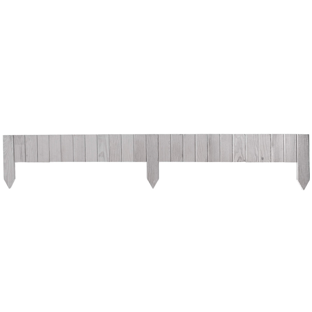 Recinzione da giardino in legno KADAX Palisade, infissa nel terreno, colore bianco, 10x114 cm.