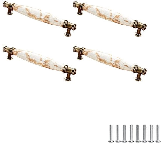 Maniglie per cassetti in ceramica antica - Comfortevoli e stili - Stile 2 - Maniglie per cassetti - Ideali per cassetti e porte di armadio