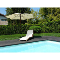 Ombrellone da Giardino Ø2,8 m Palo Ø35 mm in Alluminio Maffei Madera Ecru