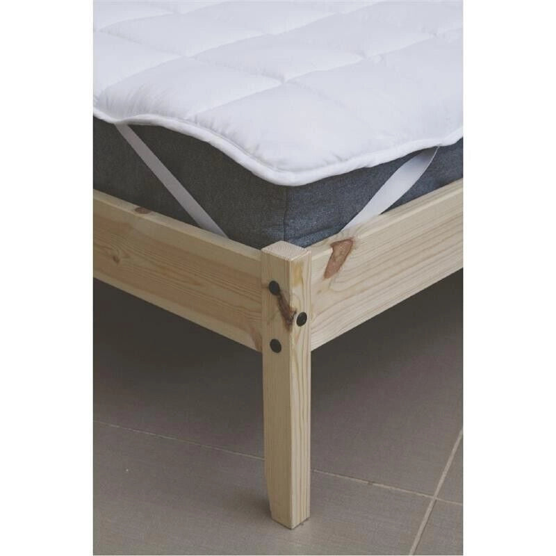 COPRIMATERASSO SINGOLO 80X190 DI COLORE BIANCO 300 GSM