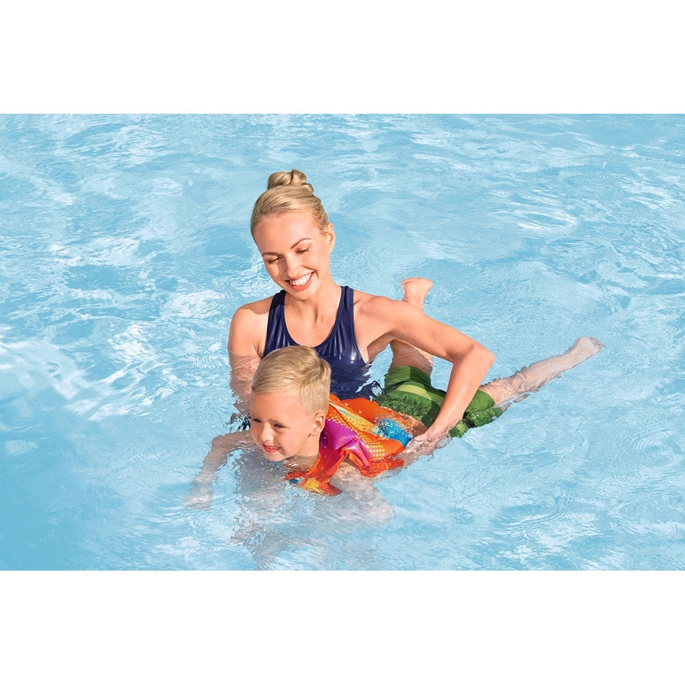Trade Shop - Giubbino Salvagente Gonfiabile Giubbetto Colorify Toughlite 41x30cm Bambini 3-6 Anni 32272 -