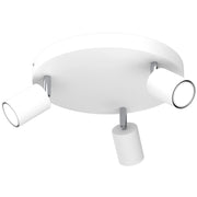 Plafoniera Fun Luminex 3 faretti bianca metallo GU10