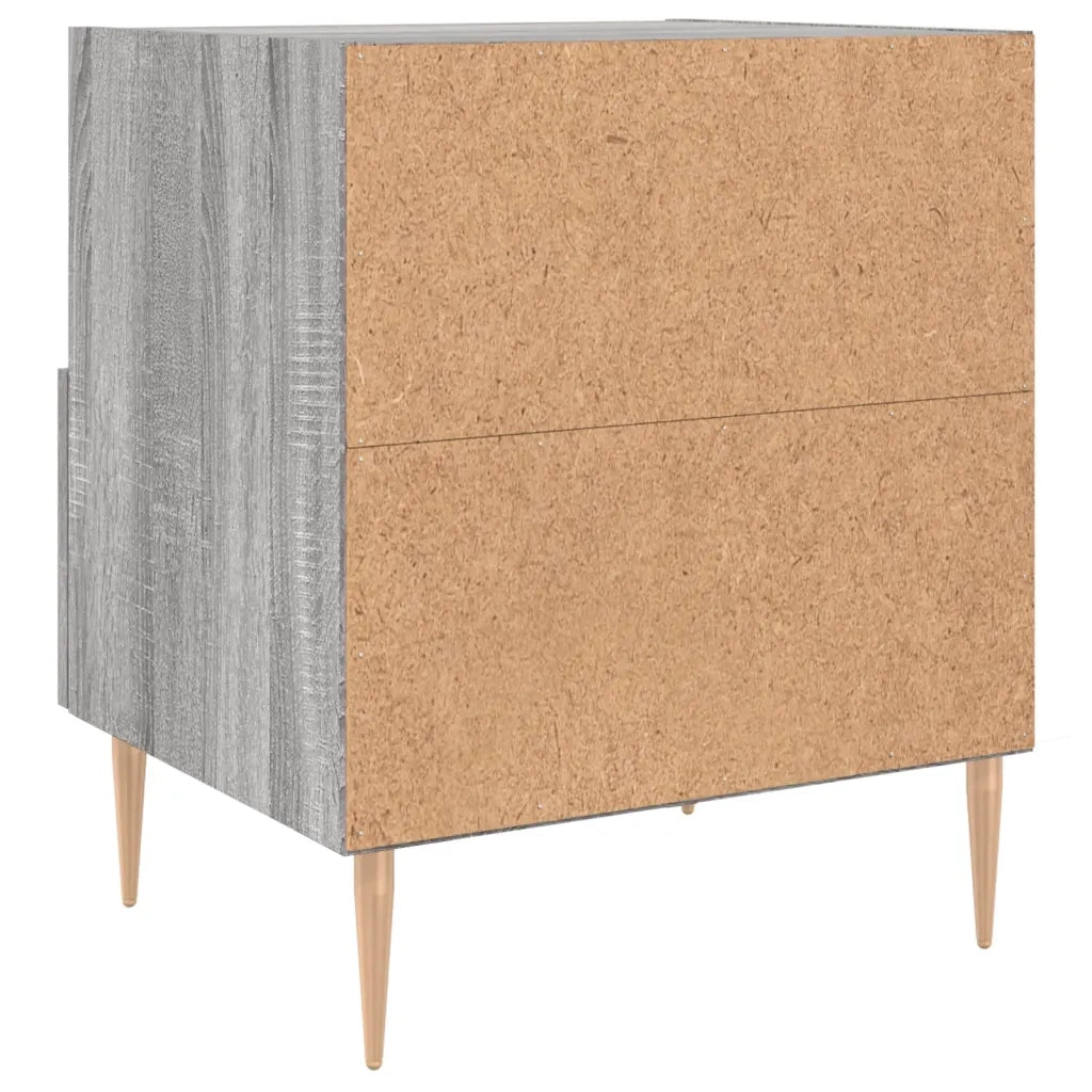 Comodino Grigio Sonoma 40x35x47,5 cm in Legno Multistrato 827416