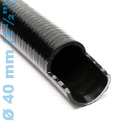 Tubo flessibile per laghetti in PVC da 25 m diametro 38 mm 550 g/m nero per pompe per laghetti 16_0001614