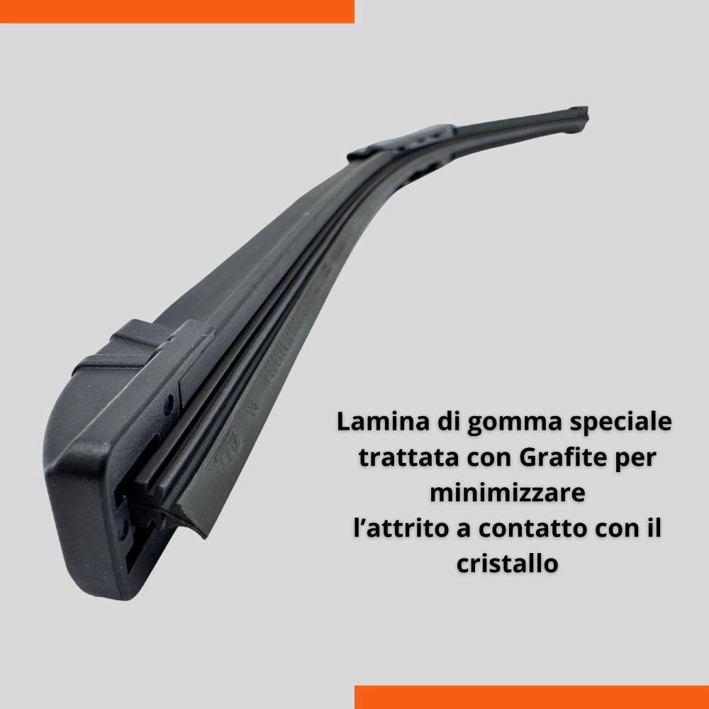 Tergicristalli Anteriore Universale in gomma Multi attacco Easy Click 50 cm