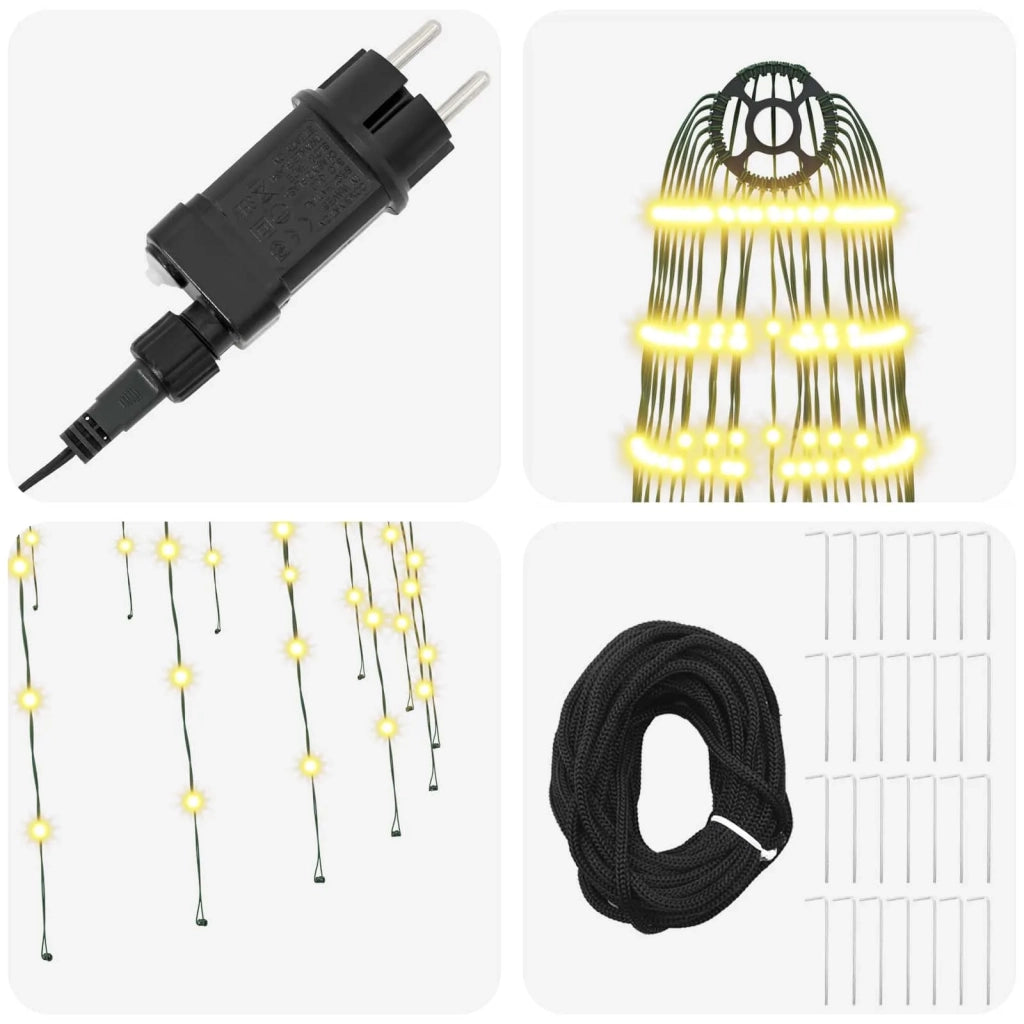 Luci per albero di Natale con picchetti 1148 LED Bianco caldo e 42053546