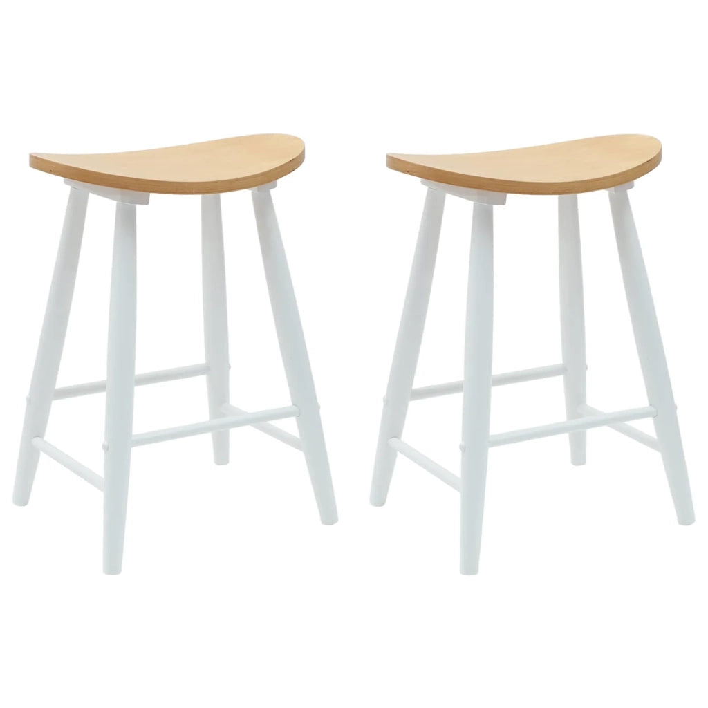 Sedie da pranzo 2 pcs Bianco 46 x 37 x 63 cm