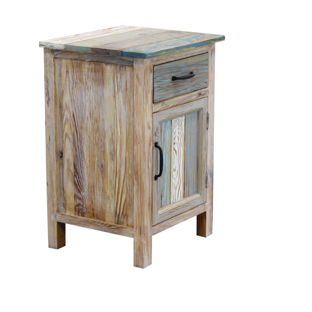Comodino colorato in Legno Composito cm 45x40x68 - FREDDY