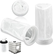 Due pezzi di filtro a membrana di nylon per IBC per una filtrazione fine dei liquidi - filtro industriale.