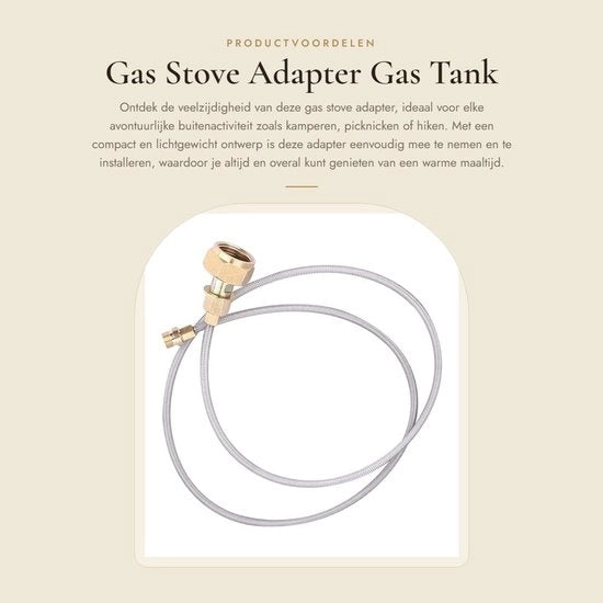 Adattatore per Stufa a Gas - Adattatore per Serbatoio a Gas - Design Compattato - Per Camping e Picnic - Sicuro e Sostenibile - Adatto per Utilizzo Domestico - Adatto per Gas Propano