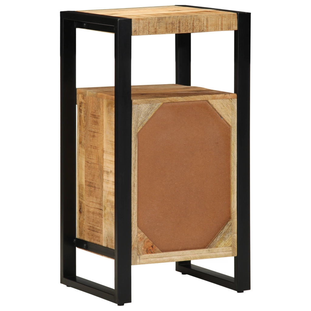 Armadio da Bagno 40x35x75 cm Legno Massello Grezzo di Mango