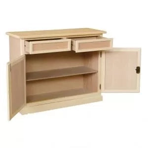 Madia credenza in legno grezza 2 ante 2 cassetti l.105 p.42 h.86 - Mobili 2G