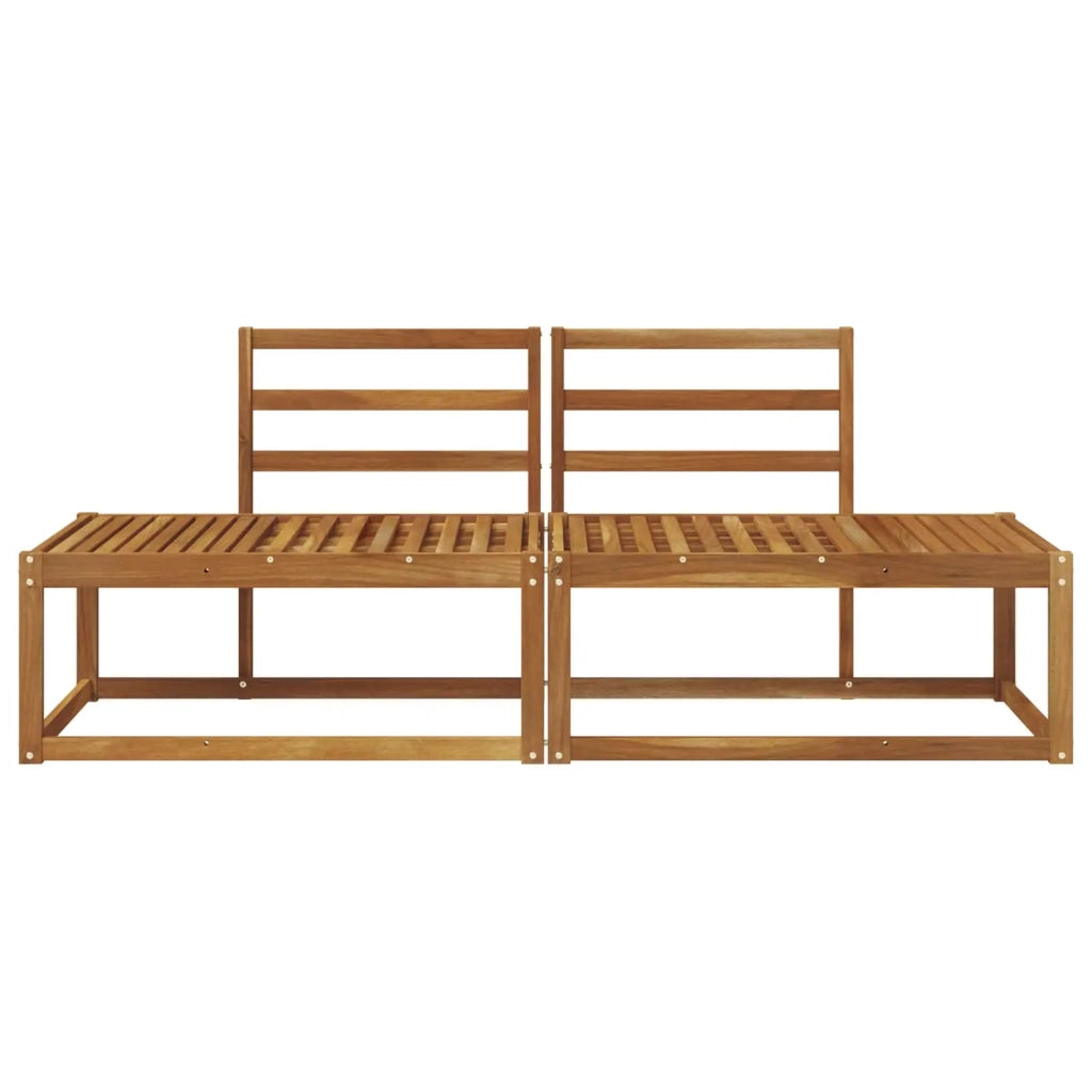 Divano da Esterno 2 Pezzo-Divano da Giardino-Divano componibile Naturale 182,5 x 63 x 73 cm
