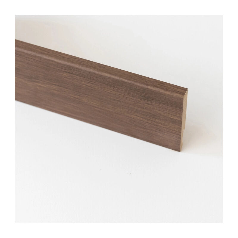 BATTISCOPA  80X14 MM MDF 240 CM ROVERE SCURO- 5,0 pz
