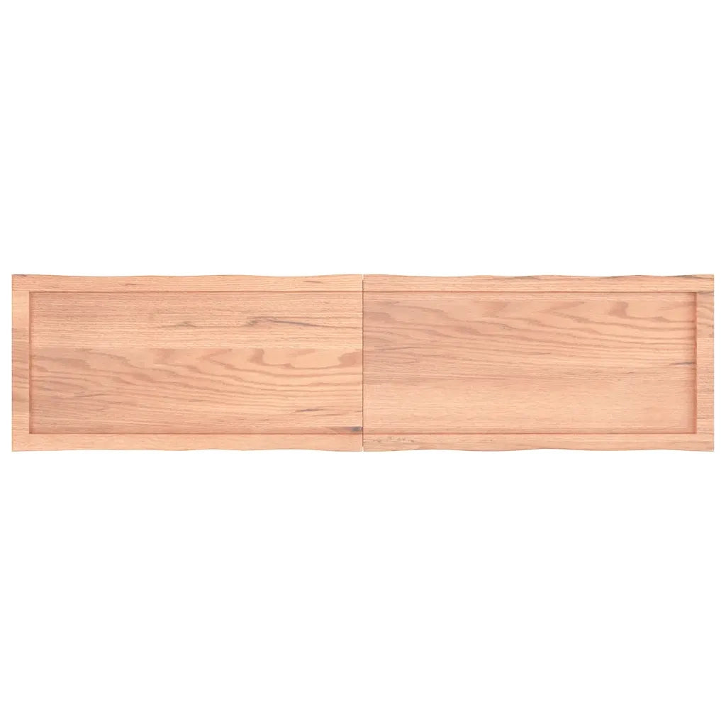 Piano Tavolo | Superficie Tavolo | Piano Scrivania Marrone Chiaro 160x40x(2-4) cm Rovere Non Trattato