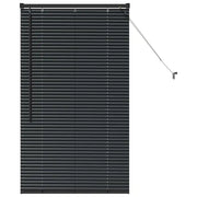Tendaggi a Veneziana | Tenda a lamelle Nero 130 x 75 cm Alluminio