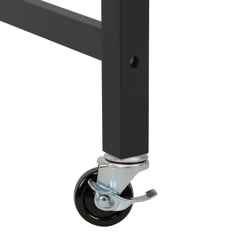 ISOLA DA CUCINA Mobile Estensibile 112-180x45x92 cm Nero/Naturale
