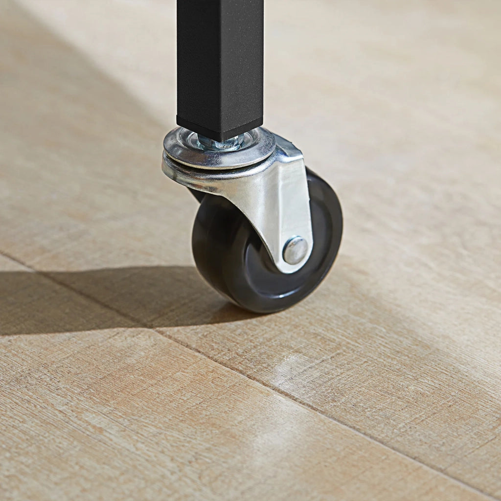 Carrello da cucina con 2 cassetti Mobile da ingresso Credenza Carrello portaoggetti design industriale, FKW112-PF