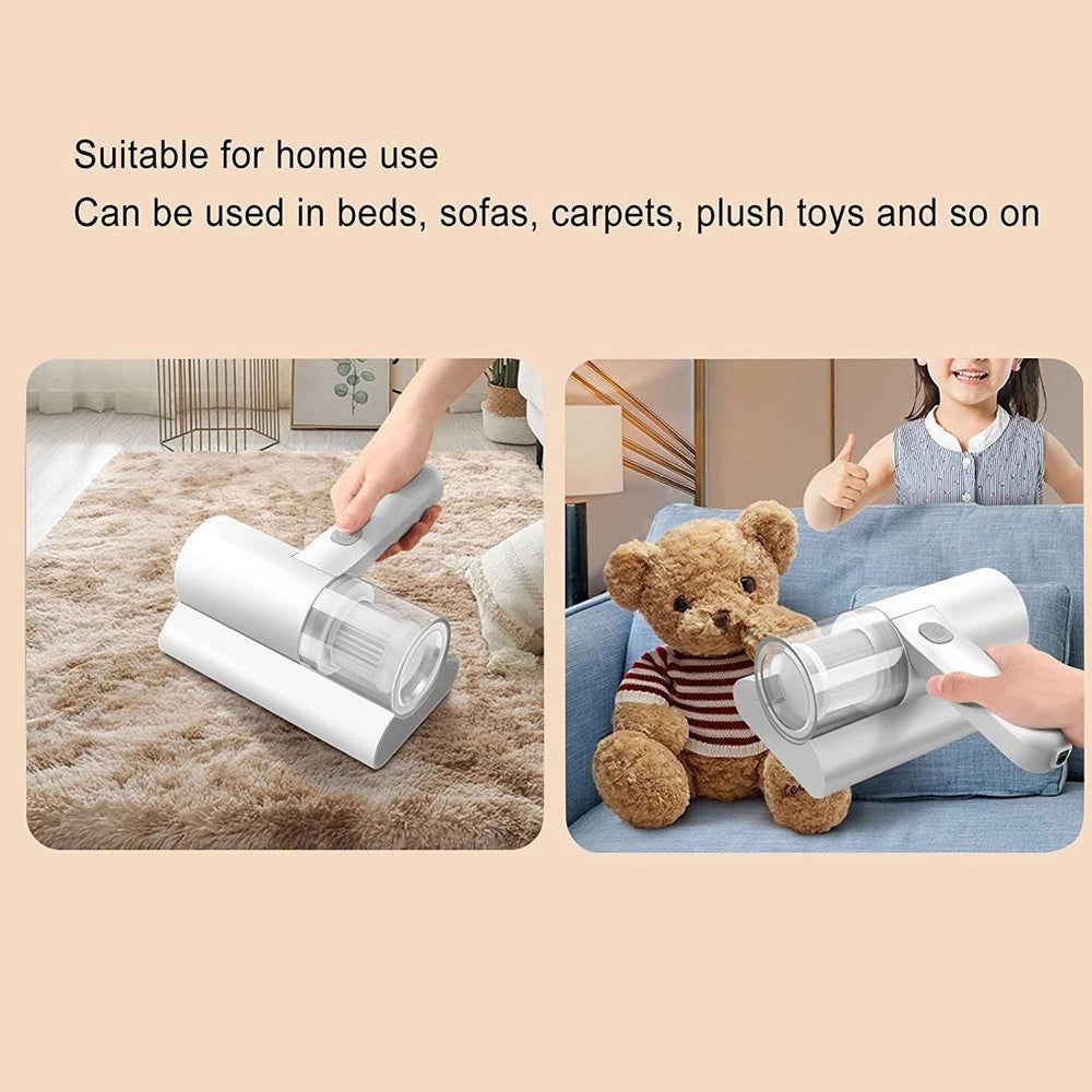 Trade Shop - Aspirapolvere Senza Fili Portatile Ideale Per Tessuti Letto Cuscini Divani Tende -
