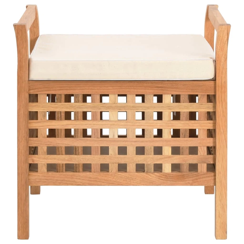 Panca contenitore 49 x 48 x 49 cm in legno massello di noce 02_0021236