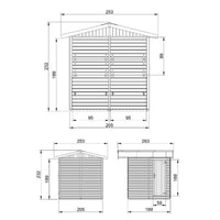 Chiosco in legno da giardino - 253x263 cm/4 m2 - TIMBELA M149
