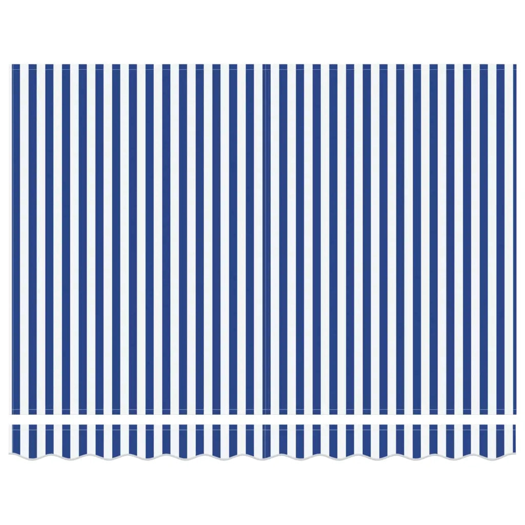 Tettuccio Elettrico Retrattile Blu e Bianco 3,5 x 2 m CFW8346296