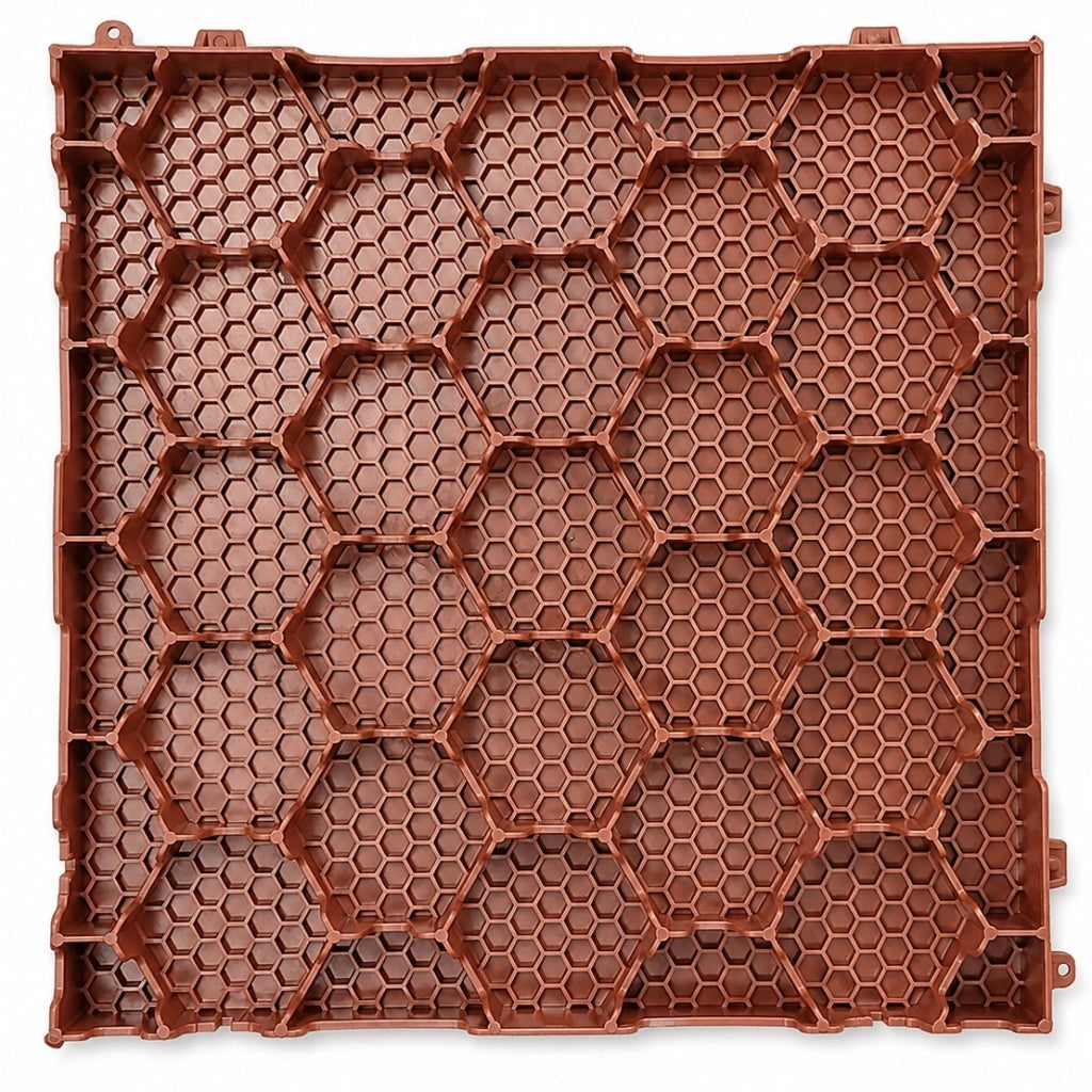PIASTRELLA 40X40XH5CM ROSSA CHIUSA