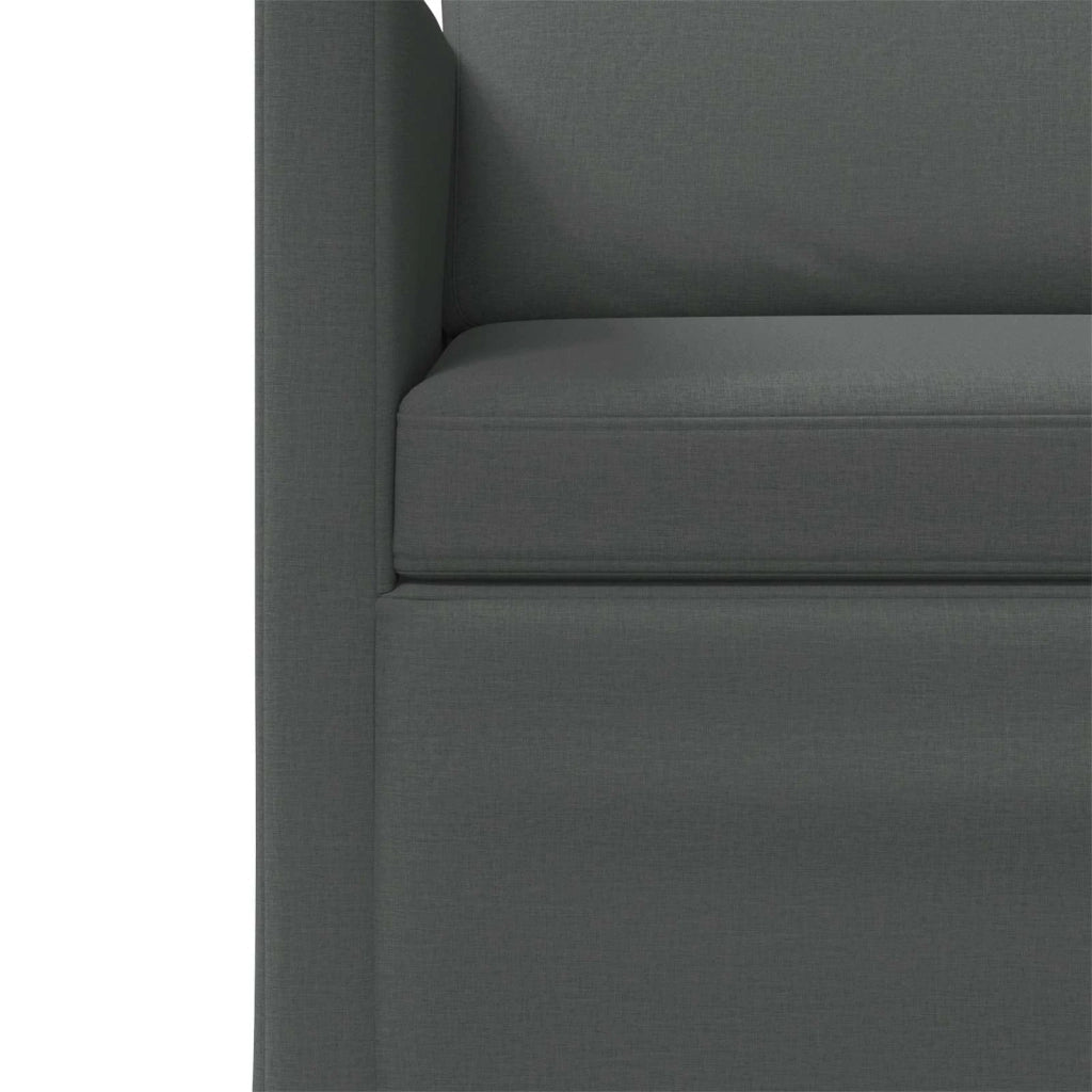 Set di divani 2 pcs Grigio Scuro Tessuto 3433135