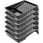 Vassoio grande per pittura KADAX 255x330 mm per set di rulli per pittura, nero, 6 pezzi