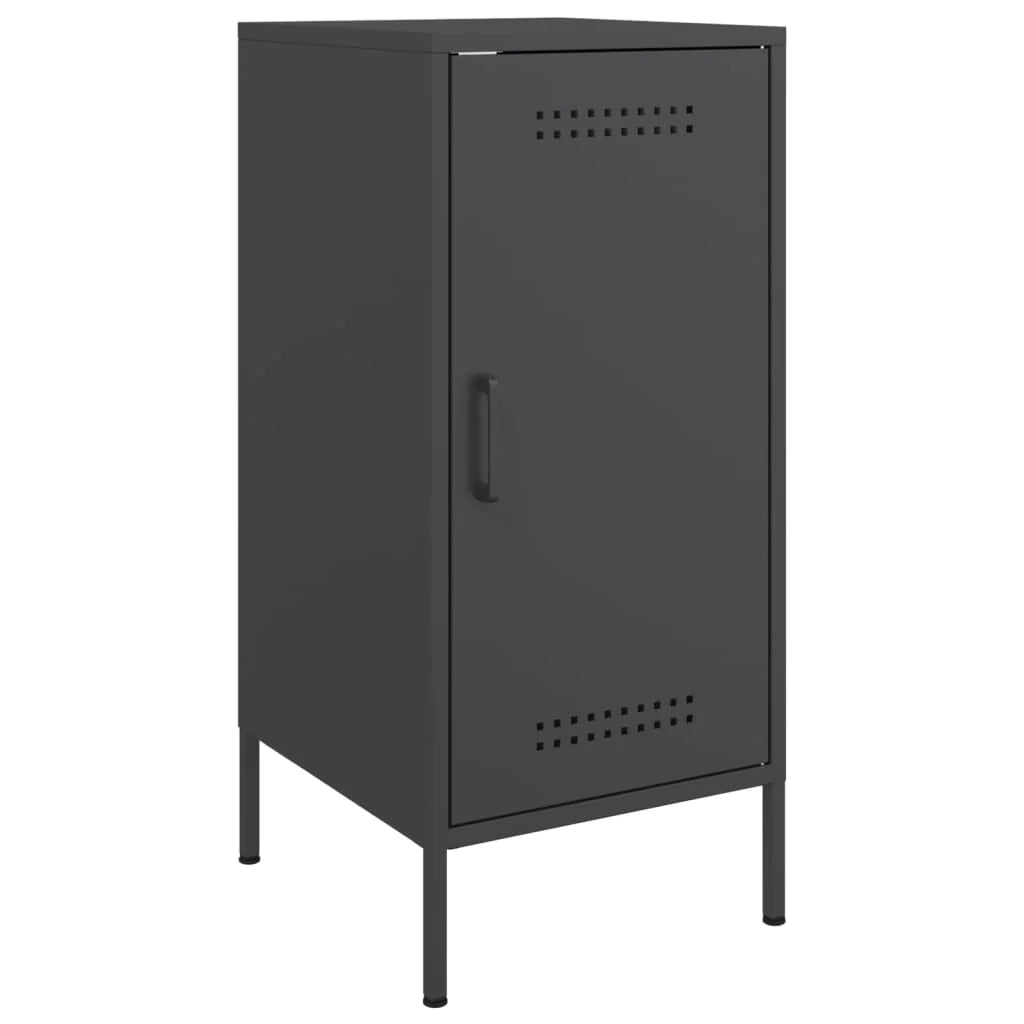 Buffet credenza cassettiera armadio mobile contenitore organizer per cucina soggiorno salotto set da 2 36 x 39 x 79 cm acciaio nero 02_0036897