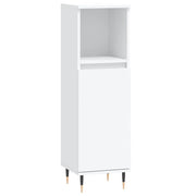Armadietto da Bagno | Armadio da bagno Bianco 30x30x100 cm in Legno Multistrato