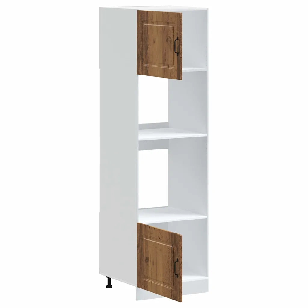 Armadi Forno 2 pz Kalmar Legno Antico in Legno Multistrato 3315039