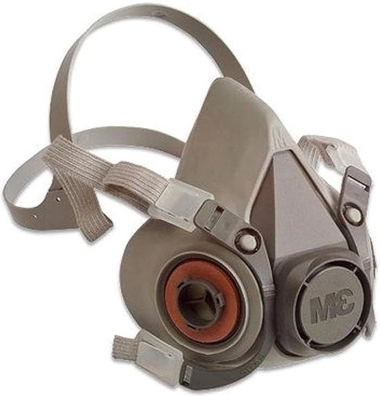Maschera semiautomatica riutilizzabile taglia M grigia - 6200M