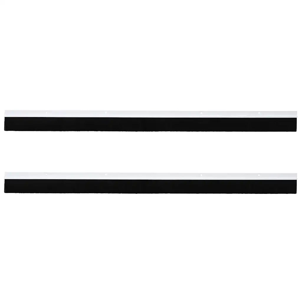 Spazzole per porte a vite 2 pcs Bianco 100 cm Lega di alluminio 42019535