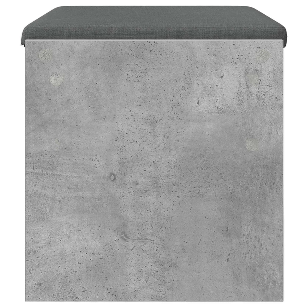 Panca per ingresso con cuscino Grigio cemento 63 x 38 x 40 cm 891547