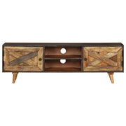 Mobile Porta TV in Legno Massello di Mango 140x30x45 cm 246162