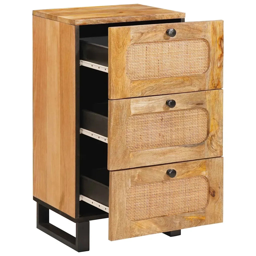 Credenza | Madia | Buffet da pranzo | Armadio da pranzo Marrone 40 x 33 x 75 cm Legno di mango massello