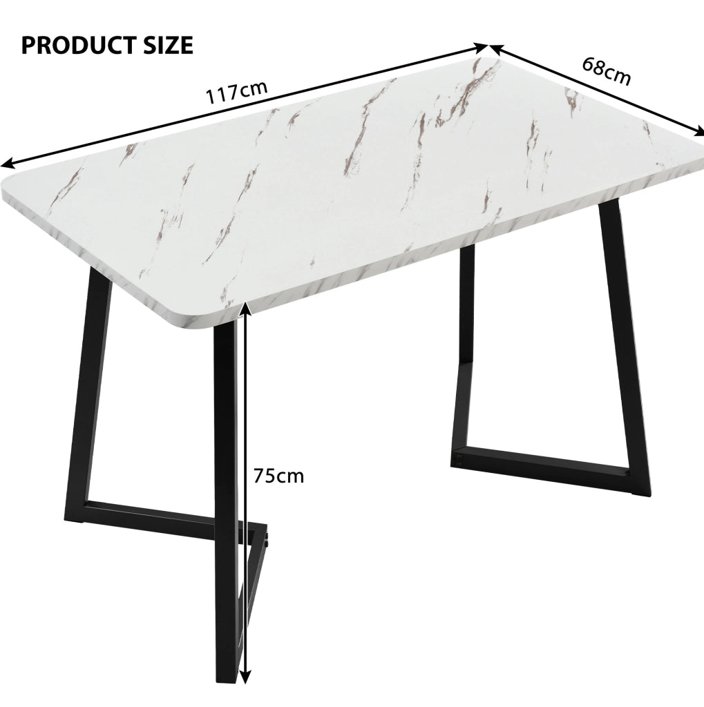 Set tavolo da pranzo 117x68 cm; moderno; MDF; verde