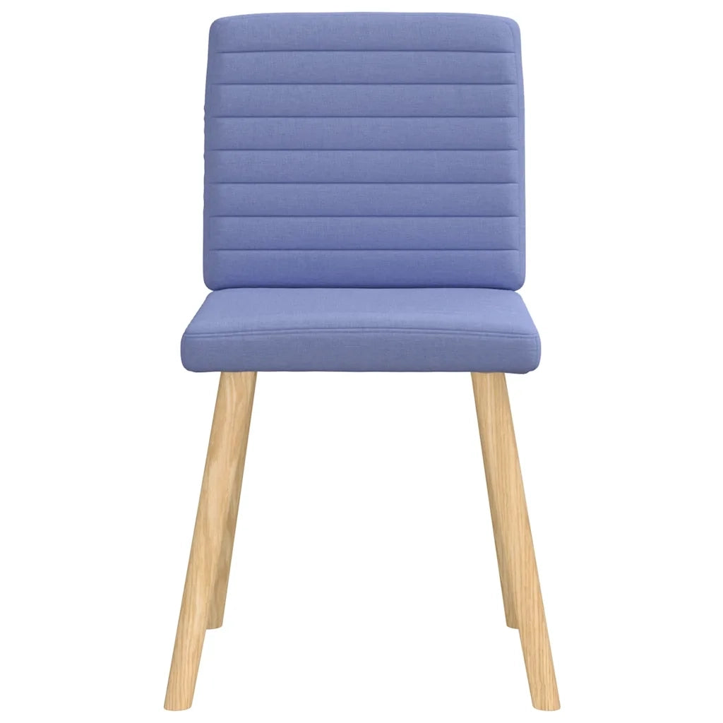 Sedie da Pranzo 4 pz Blu Jeans in Tessuto 3315284