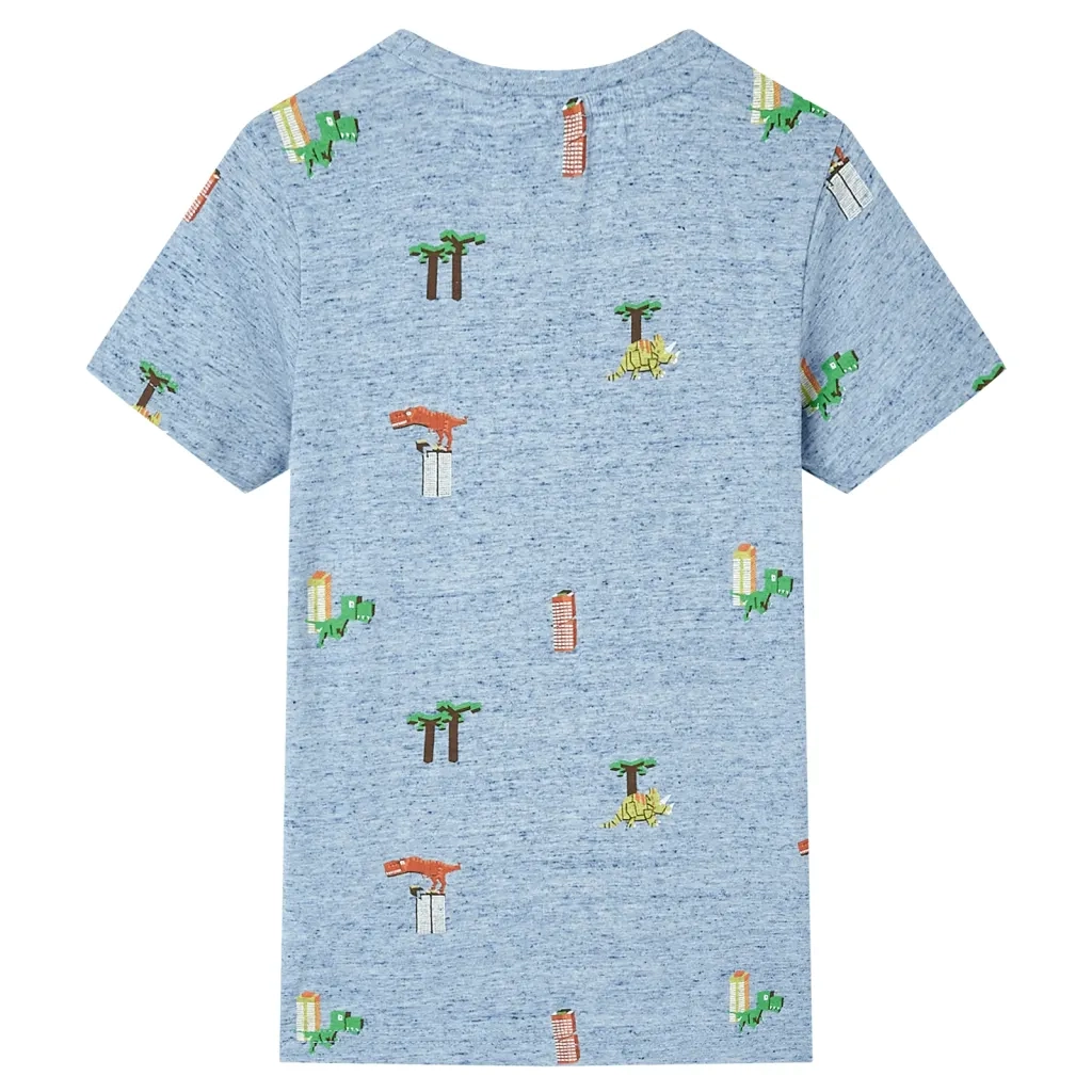 Maglietta da Bambino Blu MÃ©lange 128