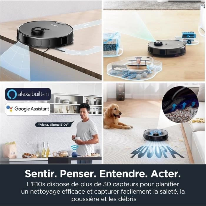 Robot Aspirapolvere - EUREKA E10S Nero - 4000 Pa - 180 min - 200 ml