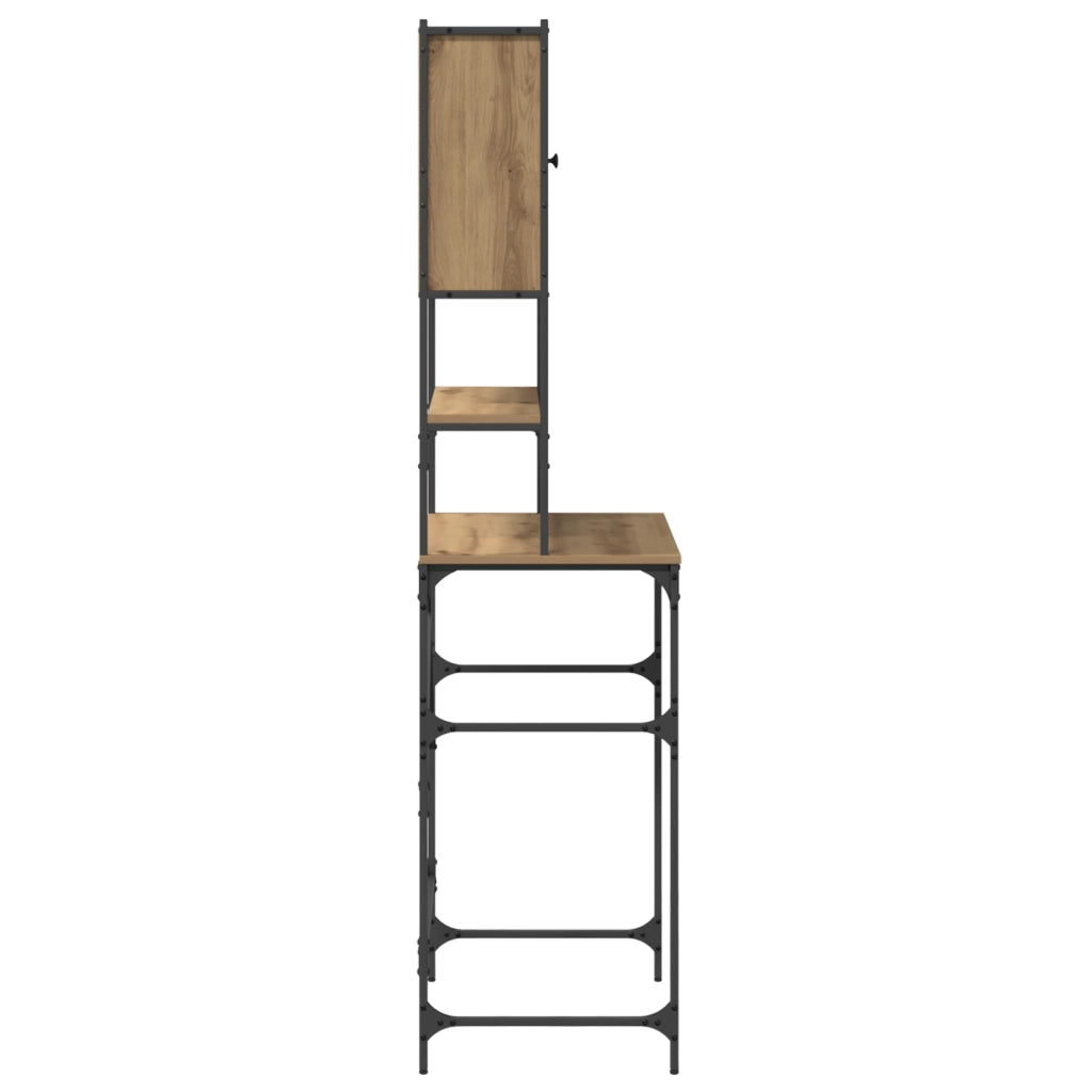 Mobile per Lavatrice Rovere Artigianale 68x48,5x194 cm