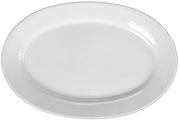 Piatto di Porcellana AL 028 a forma ovale, Albergo, profondo 3,5 cm, larghezza 28 cm, profondità 18,5 cm