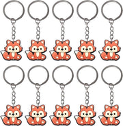 Decalcomanie di animali per chiavi da 10 pezzi - vassoio per bambini - regalo per compleanno bambino - multicolore