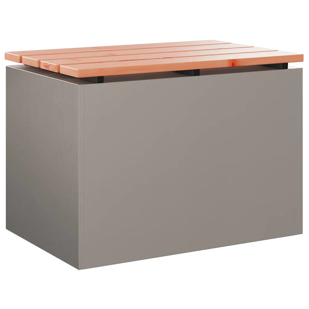 Panchina da giardino Ruggine 60 x 40 x 43 cm acciaio corten