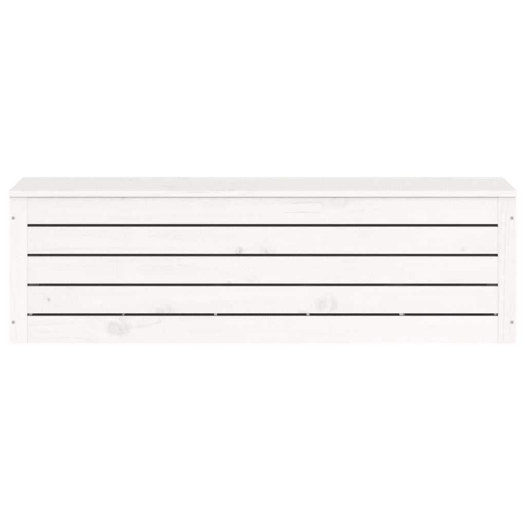 Contenitore Portaoggetti Bianco 109x36,5x33cm Massello di Pino cod mxl 62556